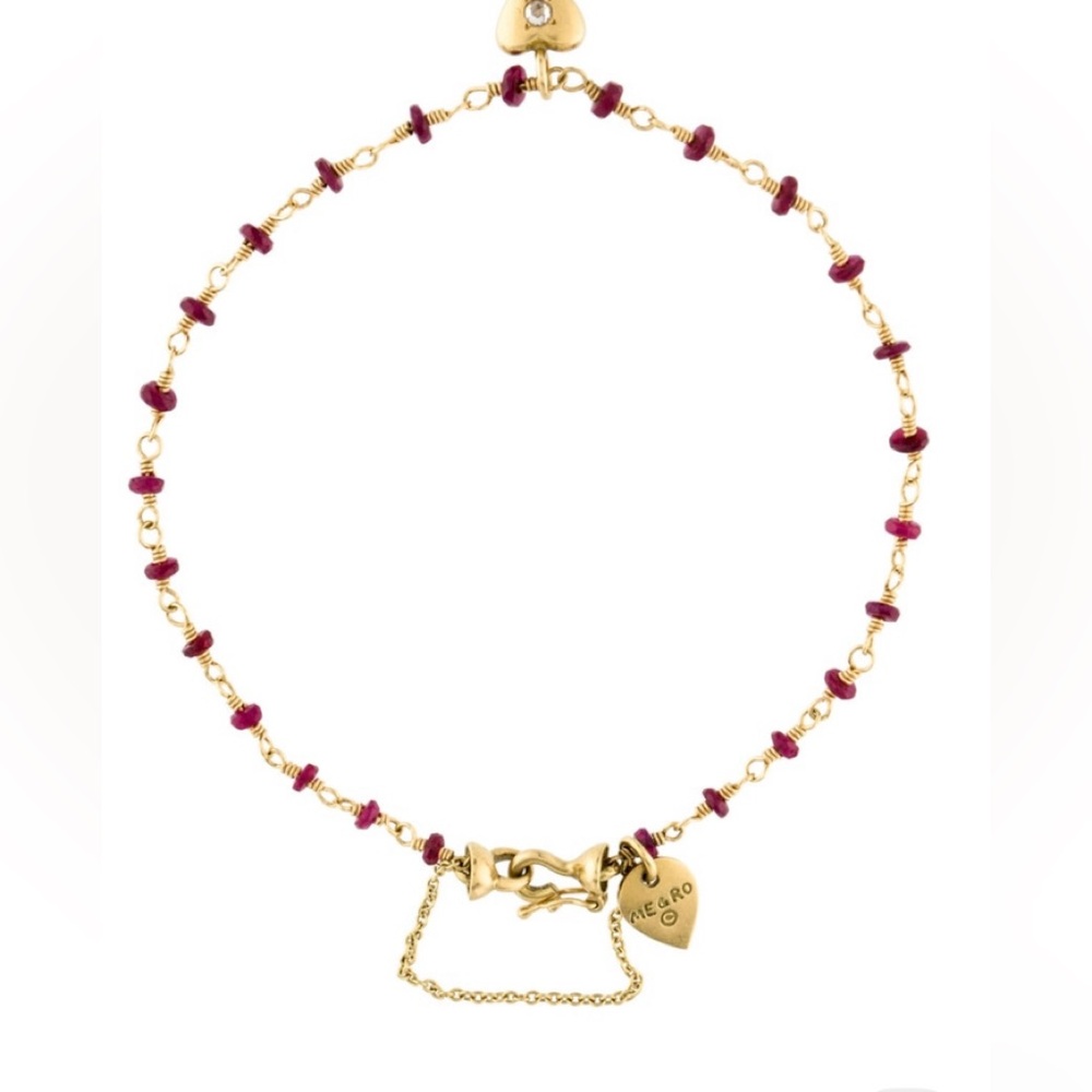 Vintage ME&RO Diamond Ruby Bracelet